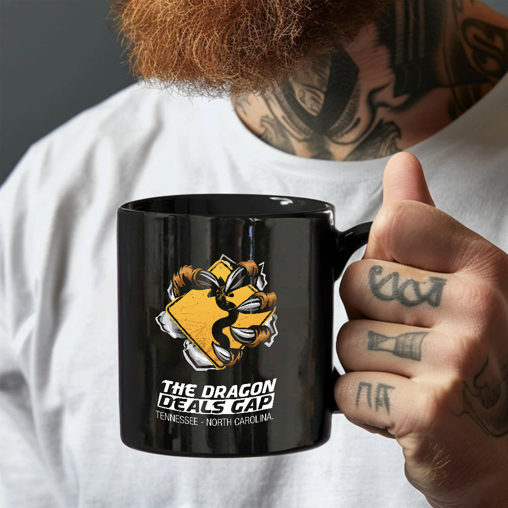 Dragon Claw Black Glossy Mug