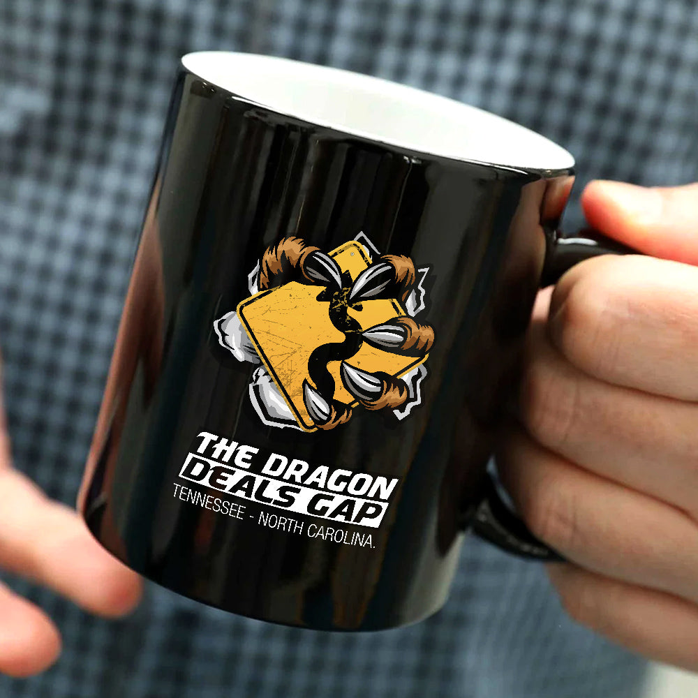 Dragon Claw Black Glossy Mug