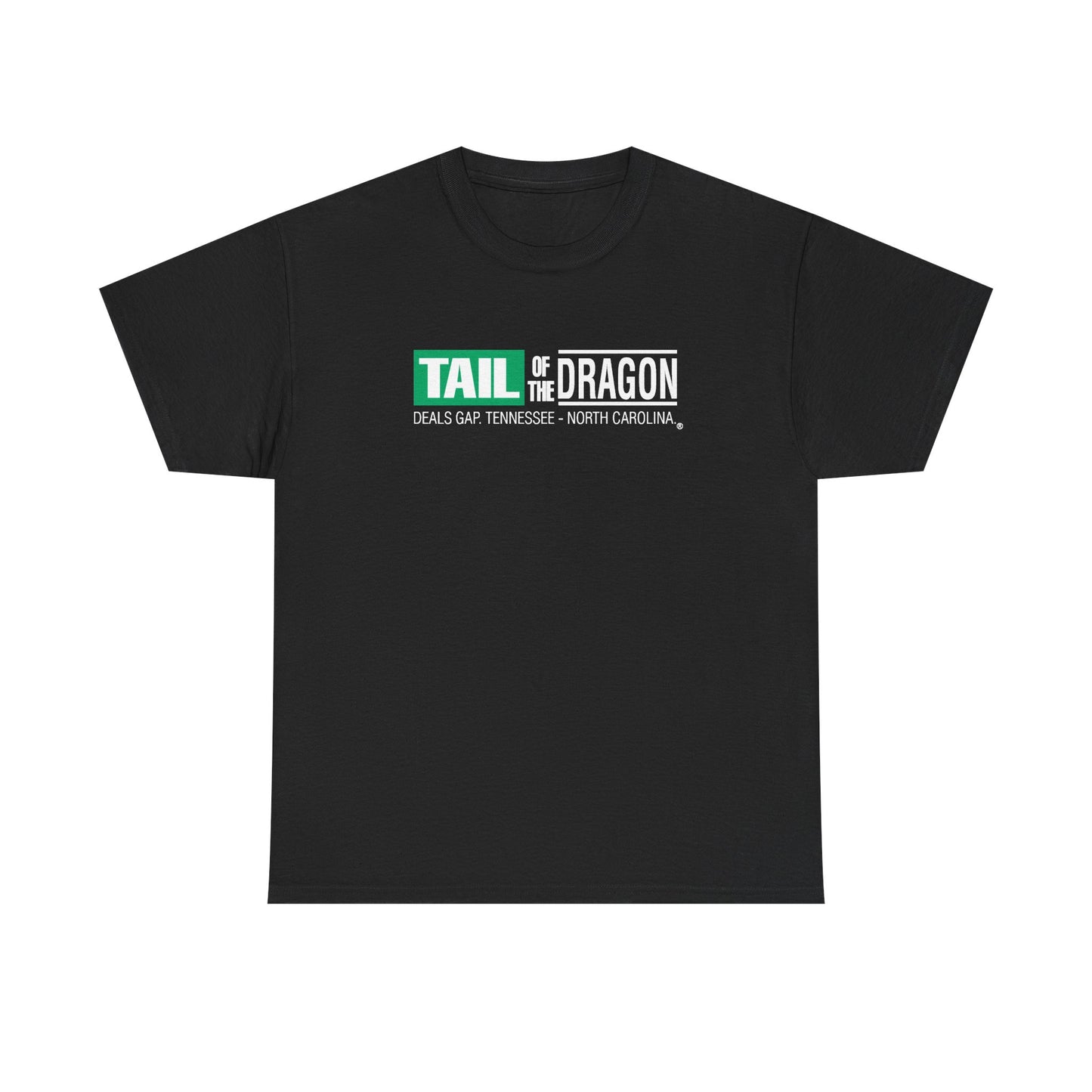 Tail Of The Dragon,  T-Shirt, One Side Unisex Heavy Cotton Tee