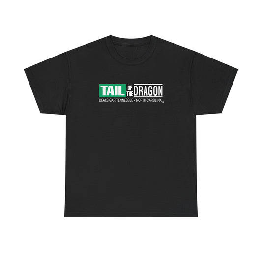 Tail Of The Dragon,  T-Shirt, One Side Unisex Heavy Cotton Tee