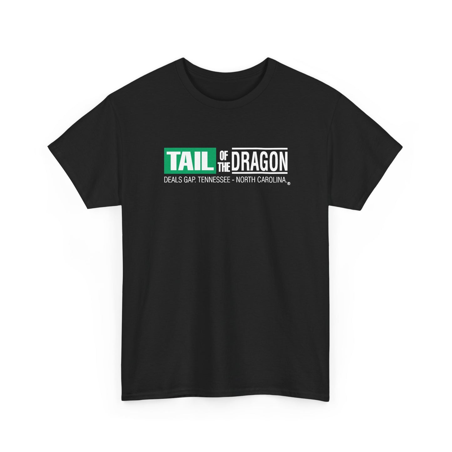 Tail Of The Dragon,  T-Shirt, One Side Unisex Heavy Cotton Tee