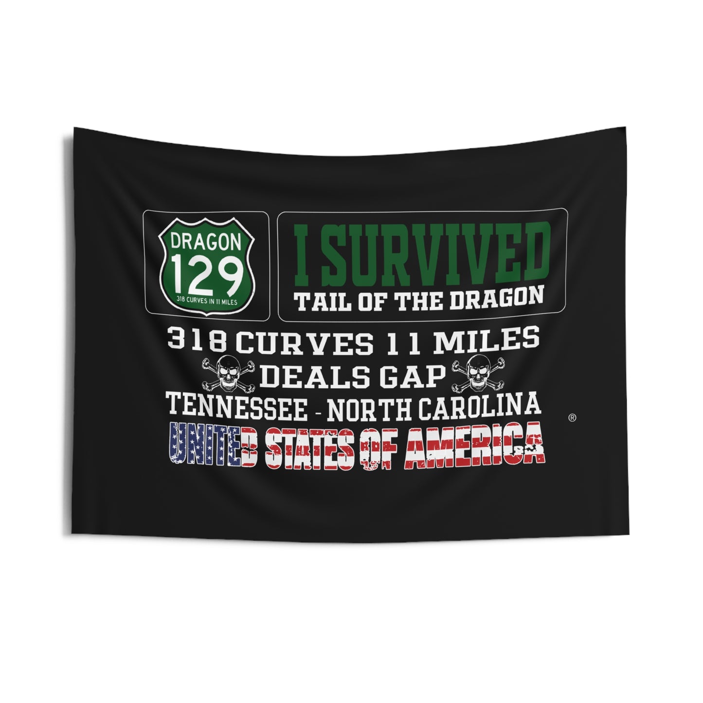 Tail Of The Dragon , Indoor Wall Banner