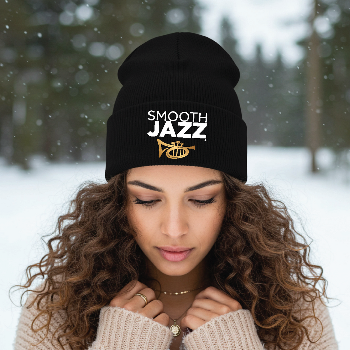 SJ - Golden Smooth Jazz Cuffed Beanie