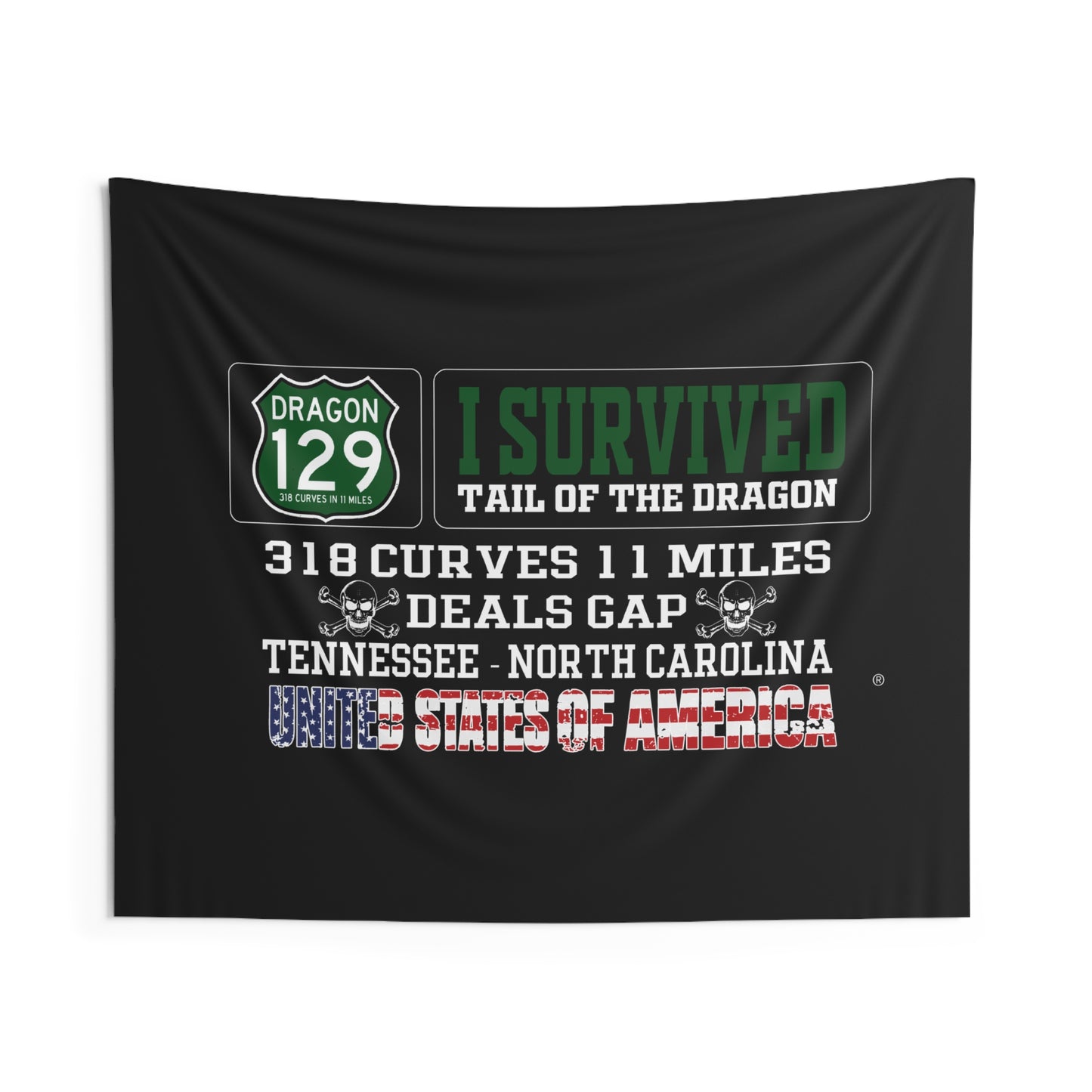Tail Of The Dragon , Indoor Wall Banner