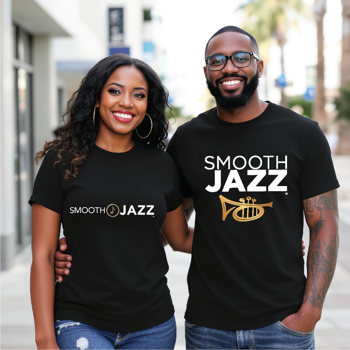 SJ - Smooth Jazz Golden Short-Sleeve Unisex T-Shirt
