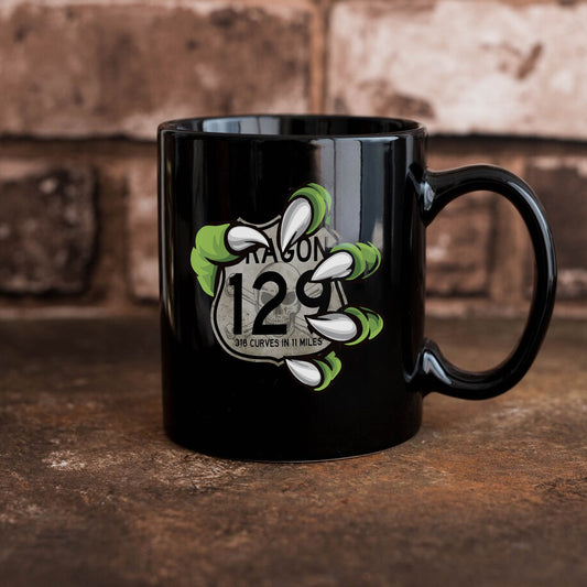 Dragon 129 | Black Glossy Mug