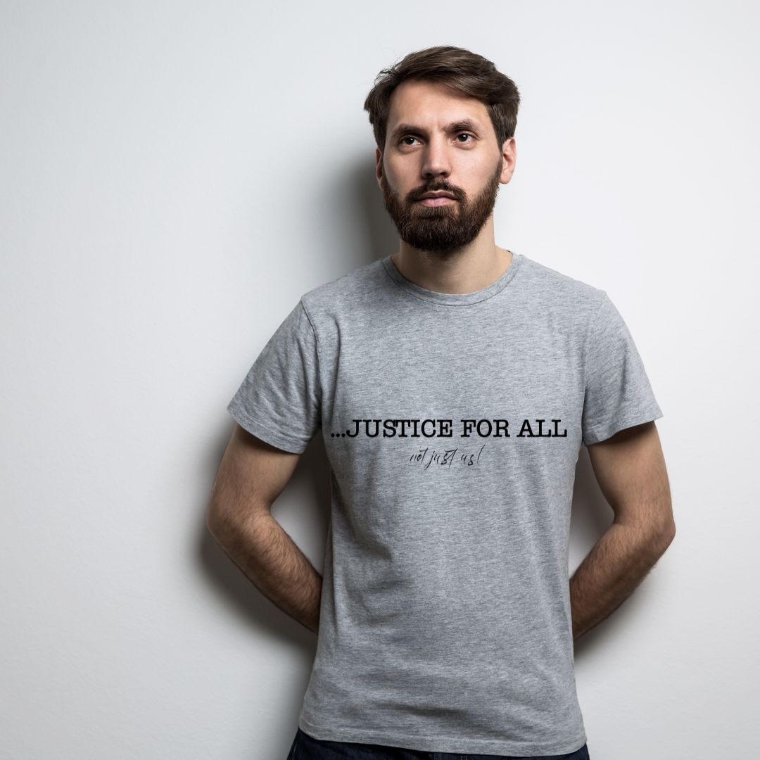 Justice for All | Black Text Bold Tee