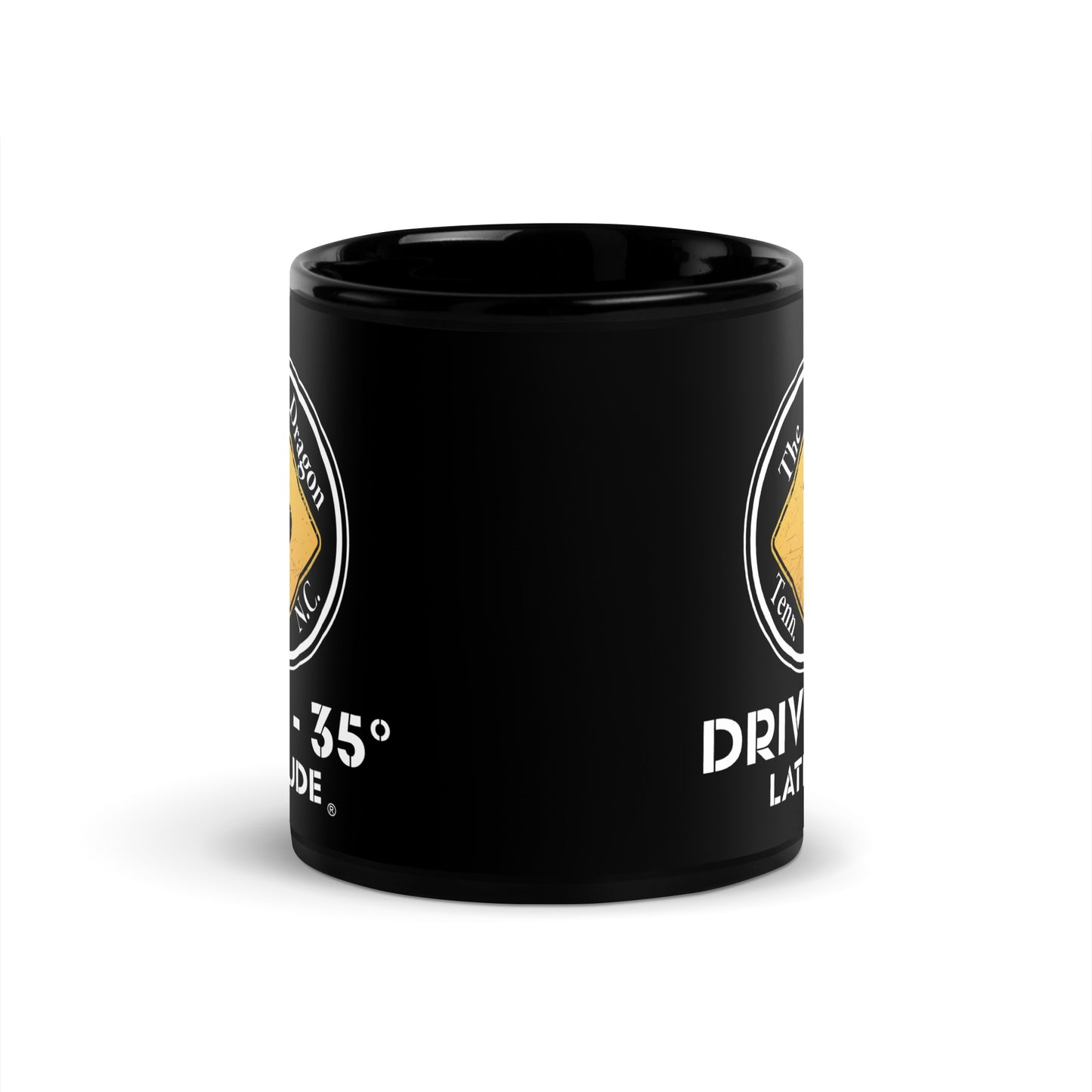 Tail Of The Dragon - Black Glossy Mug