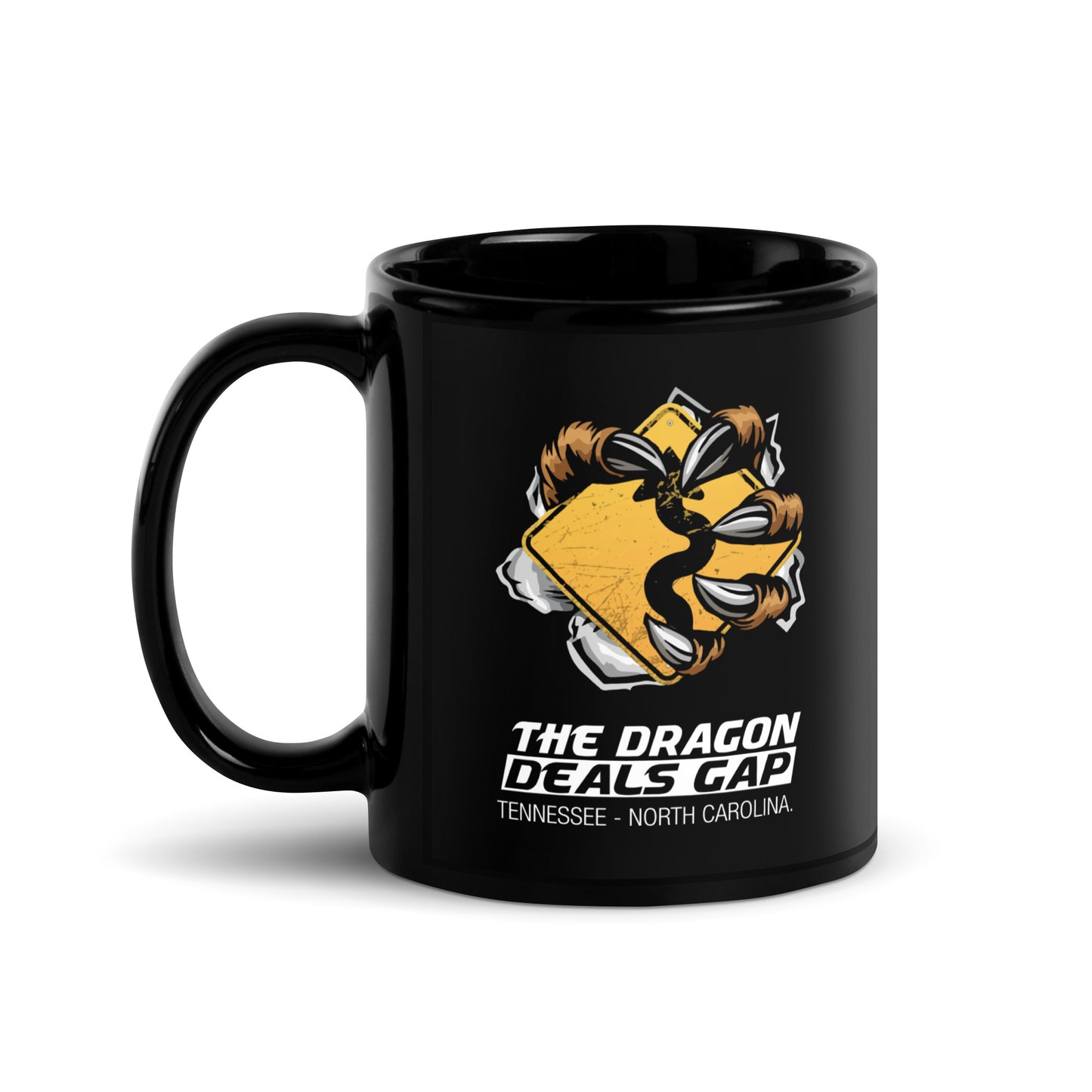 Dragon Claw Black Glossy Mug