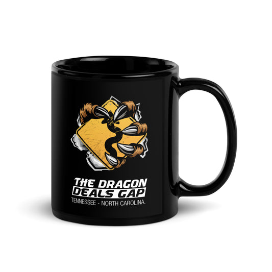 Dragon Claw Black Glossy Mug