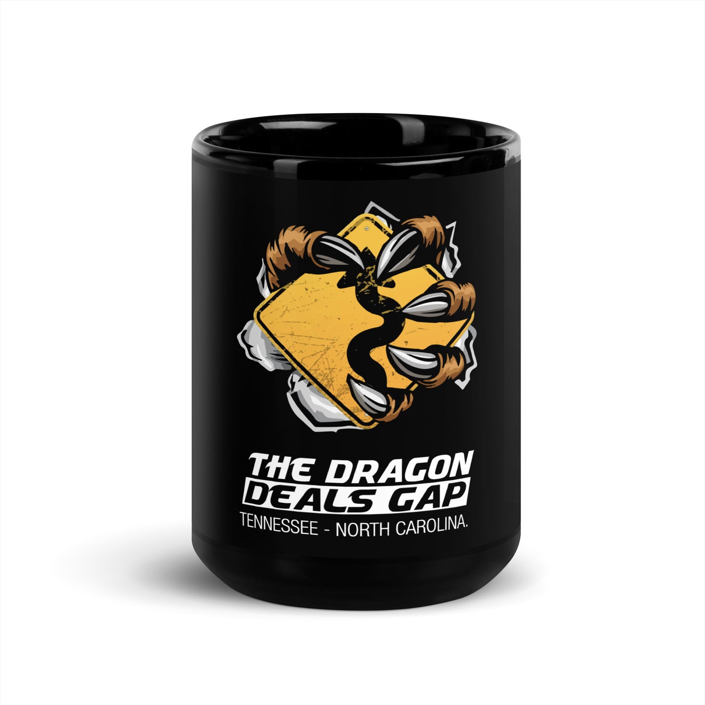 Dragon Claw Black Glossy Mug