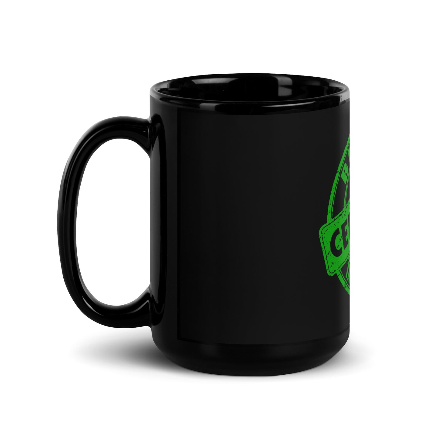 Tail Of The Dragon BIKER, Black Glossy Mug