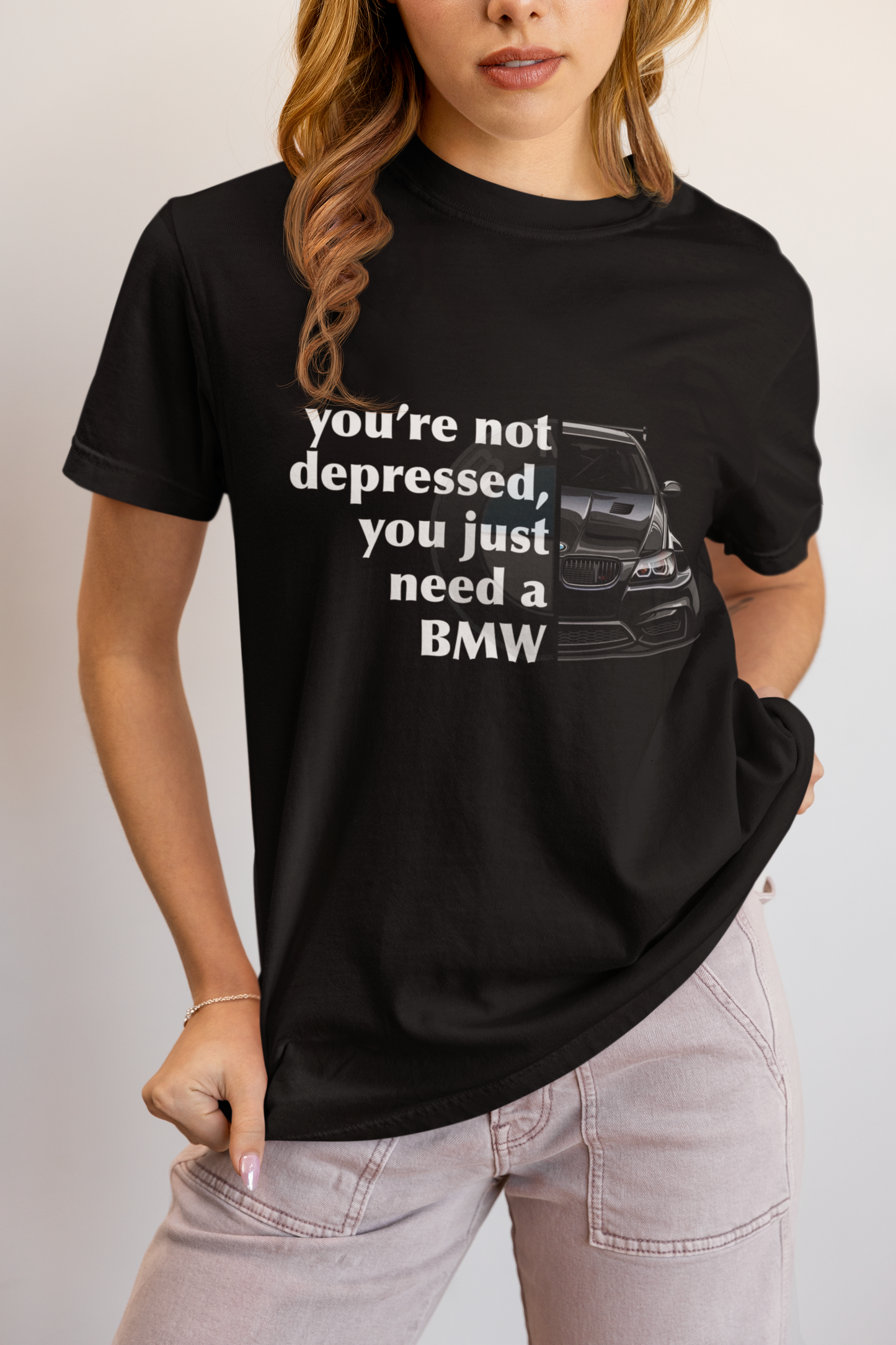 BMW 02 - Your Not Depressed... Unisex garment-dyed heavyweight t-shirt
