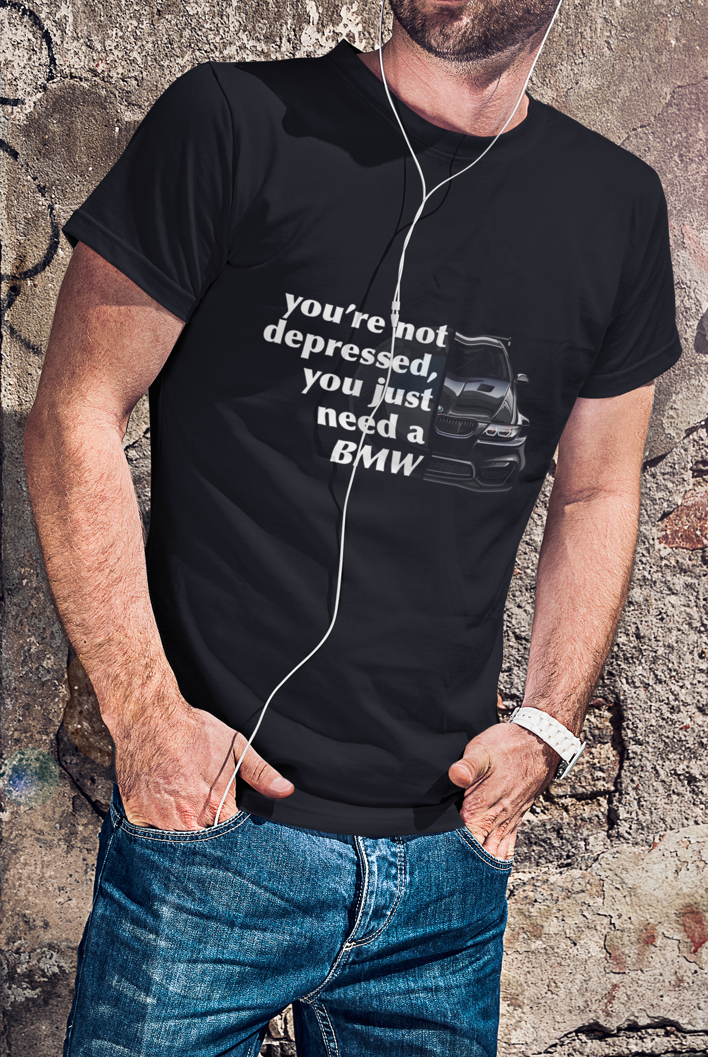 BMW 02 - Your Not Depressed... Unisex garment-dyed heavyweight t-shirt