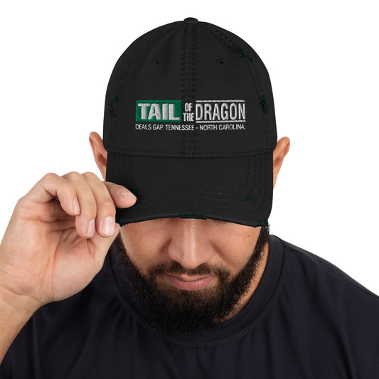 Tail Of The Dragon - Distressed Dad Hat