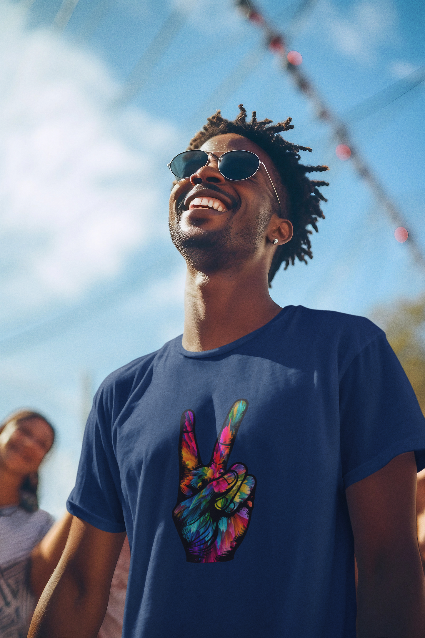 PEACE - Mosaic Colors Short-Sleeve Unisex T-Shirt