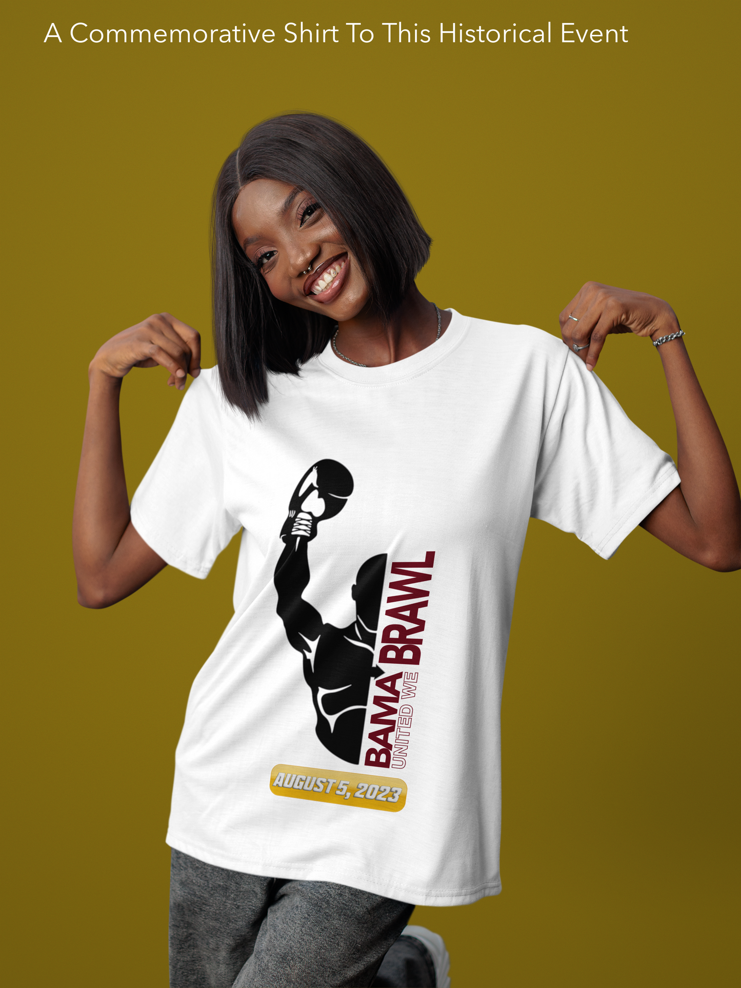 BAMA BRAWL COMMEMORATIVE , FRONT PRINT ONLY - Unisex t-shirt