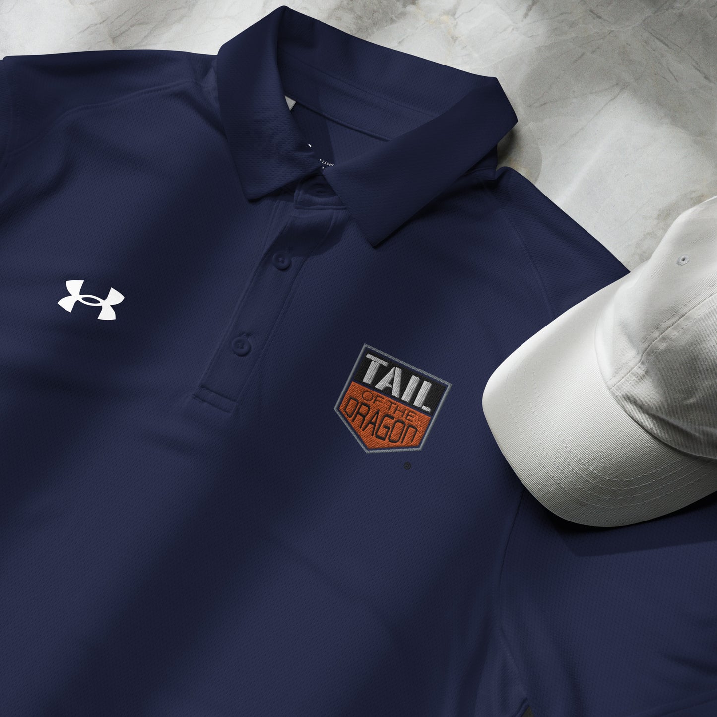 Under Armour® Tail Of The Dragon Embroidered men's polo